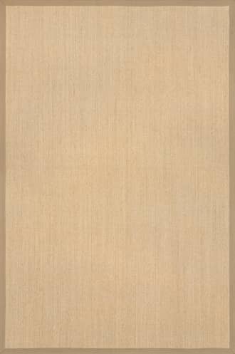Beige 8' Sisal Border Rug swatch