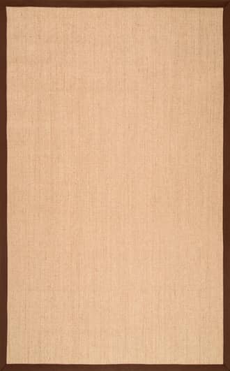 Brown 8' Sisal Border Rug swatch