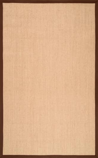 Brown 2' x 3' Sisal Border Rug swatch