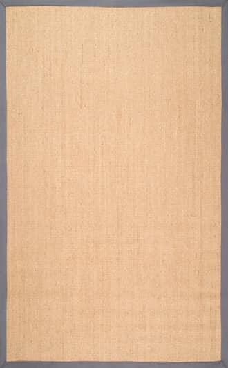 Light Grey 8' Sisal Border Rug swatch