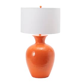 Rust 27-inch Glazed Iron Vase Table Lamp swatch