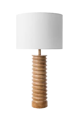 25-inch Andromeda Wood Spiral Table Lamp primary image