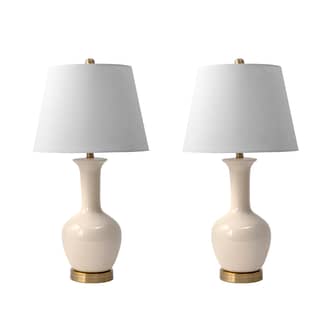 27-inch Ceramic Crane Vase Table Lamp (Set of 2) primary image