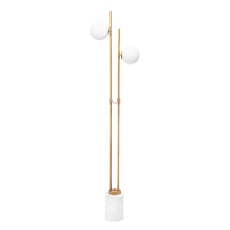 63-inch Twin Pronged Metal Floor Lamp primary image