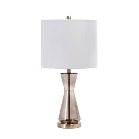 Smoke 27-inch Glazed Glass Hourglass Table Lamp swatch