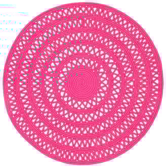Pink Bowline Handwoven Indoor/Outdoor Rug swatch