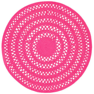 Pink Bowline Handwoven Indoor/Outdoor Rug swatch