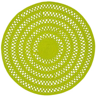 Green Bowline Handwoven Indoor/Outdoor Rug swatch