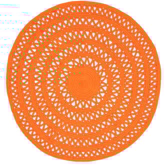 Orange Bowline Handwoven Indoor/Outdoor Rug swatch