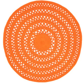 Orange Bowline Handwoven Indoor/Outdoor Rug swatch