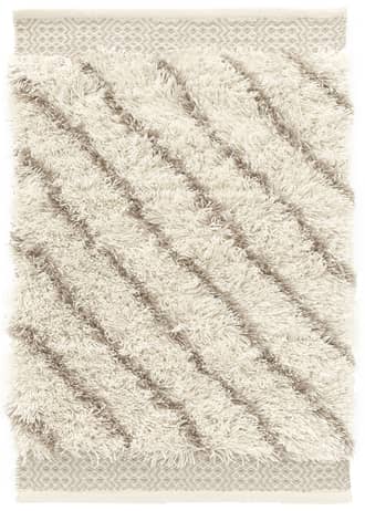 Grey Moroccan Lines Handwoven Indoor/Outdoor Rug swatch