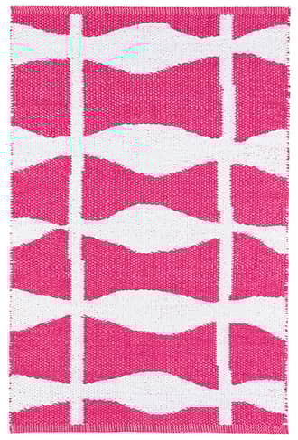 Pink Circuit Handwoven Indoor/Outdoor Rug swatch