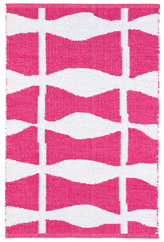 Pink Circuit Handwoven Indoor/Outdoor Rug swatch