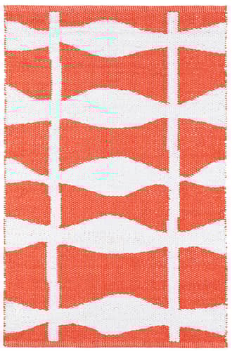 Orange Circuit Handwoven Indoor/Outdoor Rug swatch