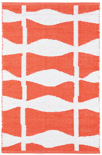 Orange Circuit Handwoven Indoor/Outdoor Rug swatch