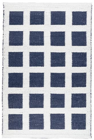 Navy Paver Handwoven Indoor/Outdoor Rug swatch