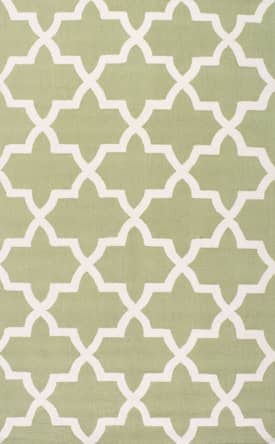 green trellis rug