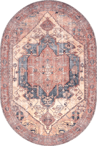 Timeworn Medallion Printed Rug primary image