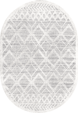 Shaggy Lattice Tassel Rug primary image