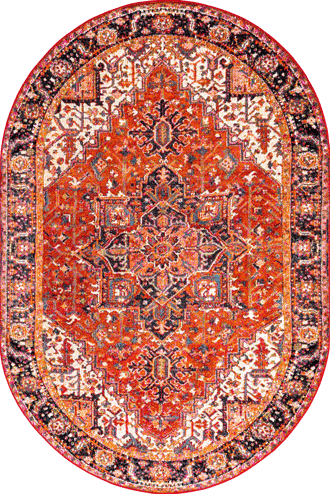 6' x 9' Blossom Emblem Indoor/Outdoor Rug primary image