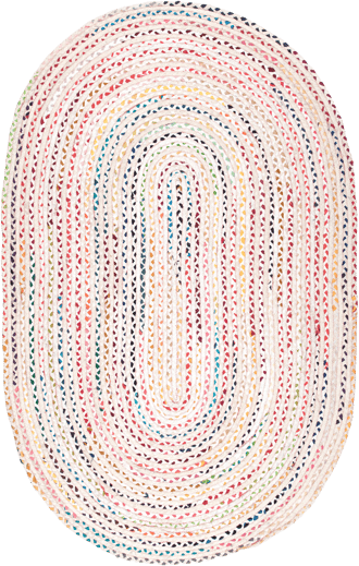 3' x 5' Bohemian Chindi Braided Rug primary image