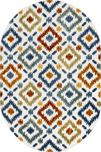 Hatched Trellis Indoor/Outdoor Rug primary image