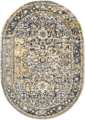 8' x 10' Faded Star Petal Emblem Rug primary image