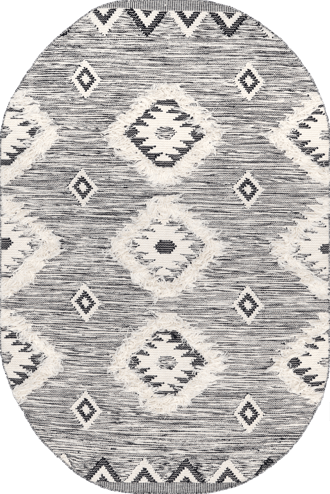 Shaggy Moroccan Lattice Fringe Rug primary image