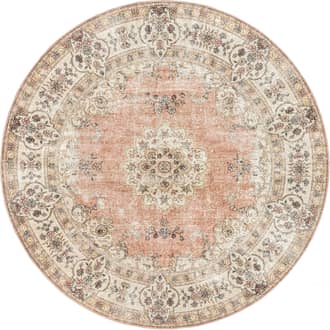 8' Rosette Medallion Washable Rug primary image