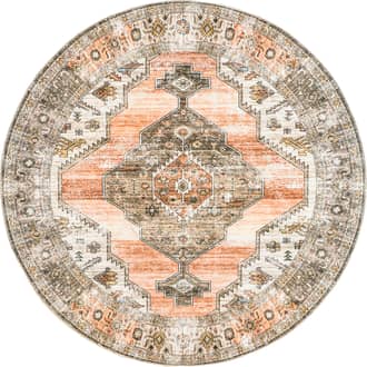 8' Native Iris Medallion Washable Rug primary image