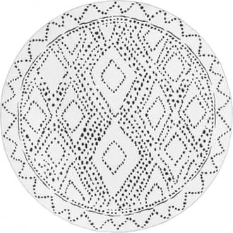 8' Dotted Diamond Trellis Washable Rug primary image