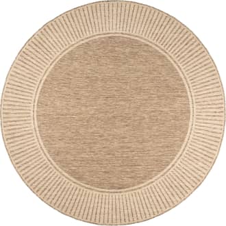 Striped Border Indoor/Outdoor Flatweave Rug primary image