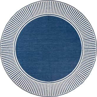 Striped Border Indoor/Outdoor Flatweave Rug primary image