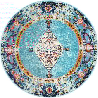 4' Iris Fading Oriental Medallion Rug primary image