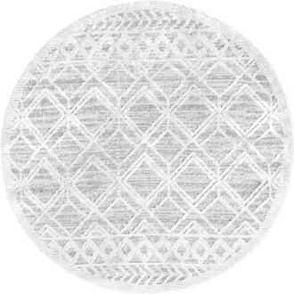 8' Shaggy Lattice Tassel Rug primary image