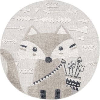 6' Delia Kids Face Of A Fox Rug primary image