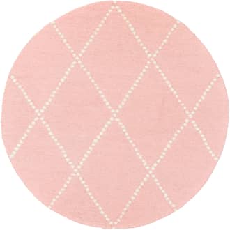 4' Dotted Diamond Trellis Nursery Rug primary image