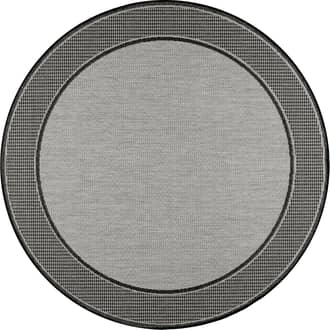 Monochrome Bordered Indoor/Outdoor Rug primary image