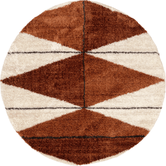 6' Alexia Diamond Tasseled Rug primary image