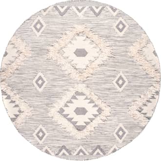 6' Shaggy Moroccan Lattice Fringe Rug primary image