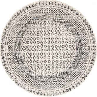 8' Checkered Diamonds Tassel Rug primary image