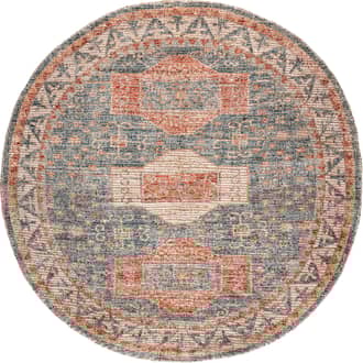 6' Cartouche Medallion Tassel Rug primary image