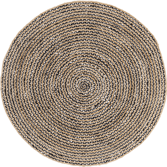 6' Jute and Cotton Pinstripes Rug primary image