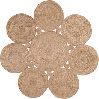 6' Jute Decorative Circles Rug primary image