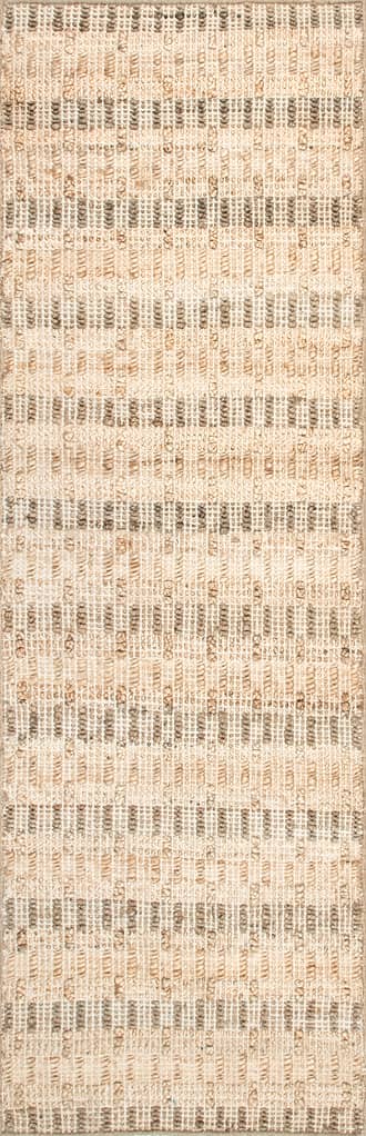 2' x 6' Pinstriped Jute Rug primary image