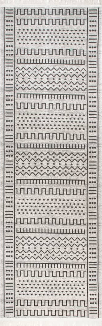 2' 6" x 12' Native Indoor/Outdoor With Tassels Rug primary image