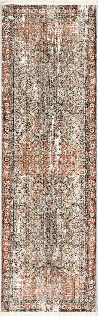 2' x 6' Vintage Medallion Fringe Rug primary image