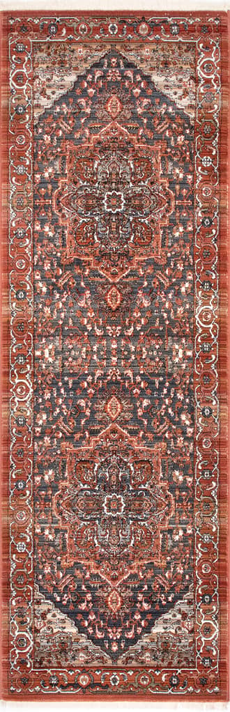 2' 8" x 8' Rosette Medallion Fringed Rug primary image