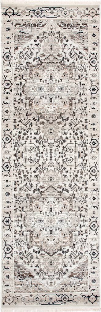 2' x 6' Rosette Medallion Fringed Rug primary image