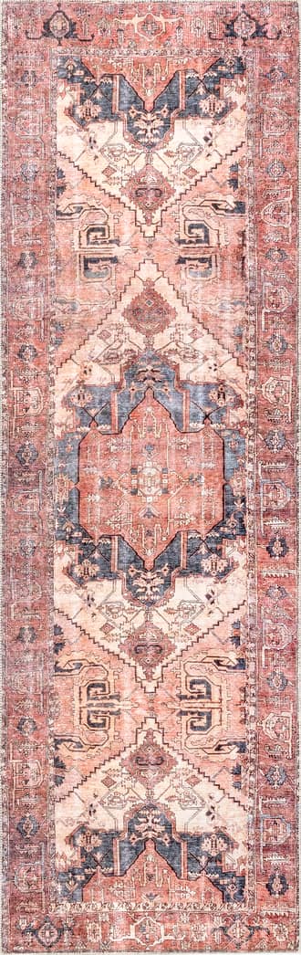 2' 6" x 8' Timeworn Medallion Printed Rug primary image